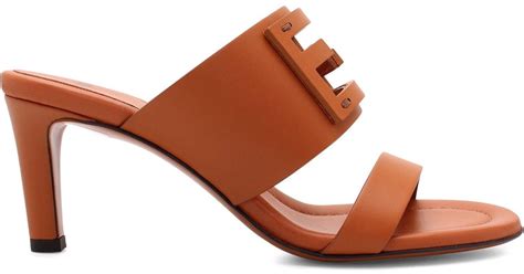 fendi brown rubber sandals|fendi baguette sandals.